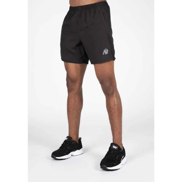 Gorilla Wear 2-in-1-Shorts – Modesto – Schwarz 1