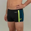 Nabaiji Badehose Boxer Herren – Yoko Schwarz/gelb/blau 5