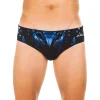 Nabaiji Badehose Slip 900 Print Herren Schwarz 8