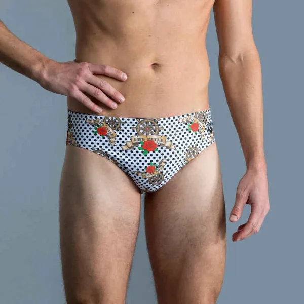 Badehose Slip Arena All Tattoo Herren 1
