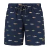 Shiwi Herren Badeshorts Go Fish Mikro Pfirsich 8