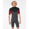 Rip Curl Neoprenanzug D PATROL GB C/Z SPRING 2/2 Herren Shorty MAROON 2021 – Grö 5