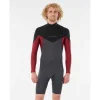 Rip Curl Neoprenanzug D PATROL L/SL GB C/ZIP 2/2 Herren Kurzarm MAROON 2021 – Gr 5