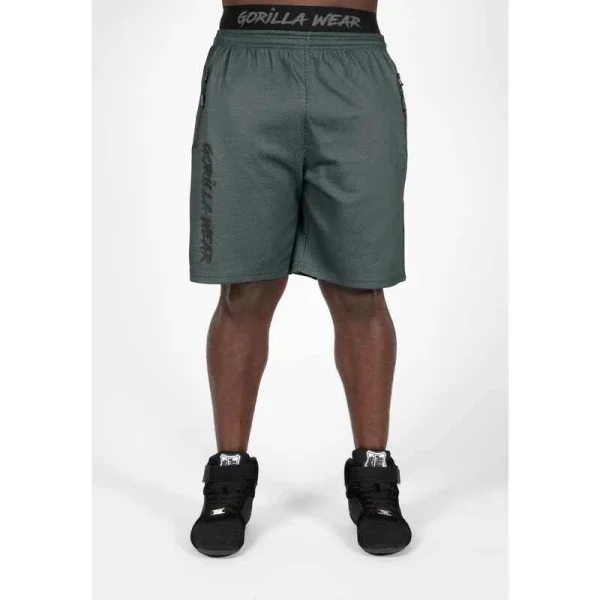 Gorilla Wear Shorts – Mercury Mesh – Schwarz/Rot 3